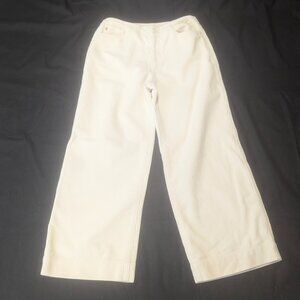 AG Adriano Goldschmied Size 26R Cream Colored Corduroy Pants